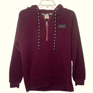 Victoria Secret “Pink”Sherpa Hoodie   Sz‎ S